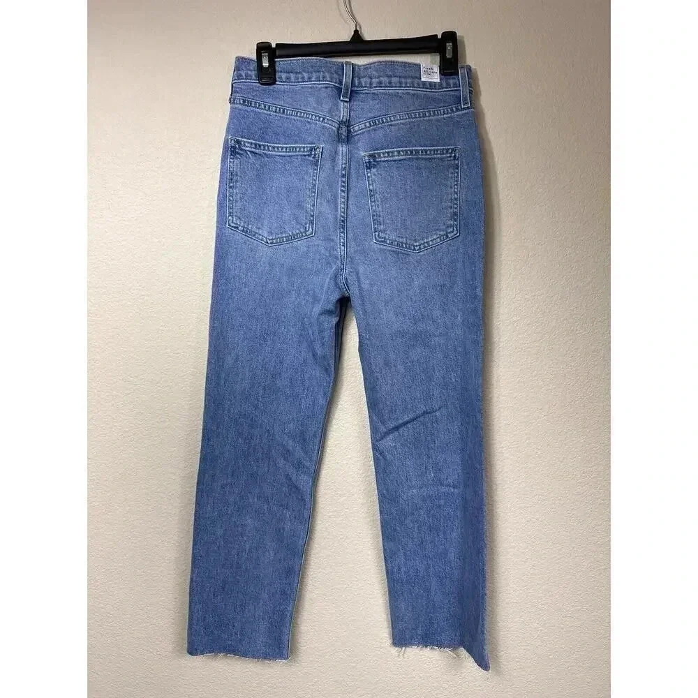 Frank & Eileen Monaghan Jeans High Rise Button Fly Raw Hem Womens Size 29 - Picture 4 of 12